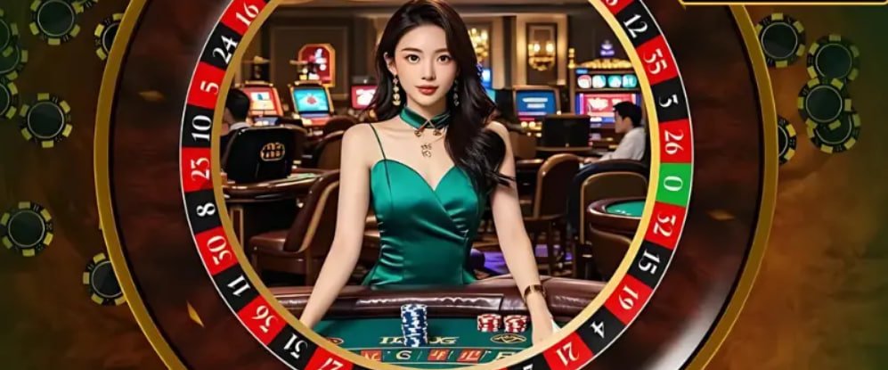 Dealer profesional di studio China Pools ledak88 menjalankan permainan blackjack live
